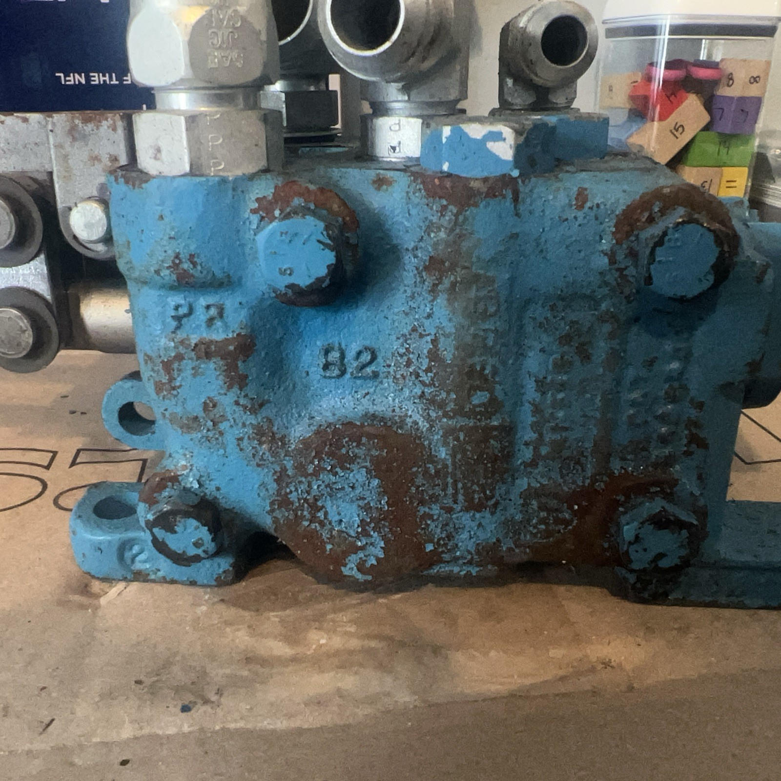 Vickers 222627 Hydraulic Manual 2 Spool Valve 3 Position Control