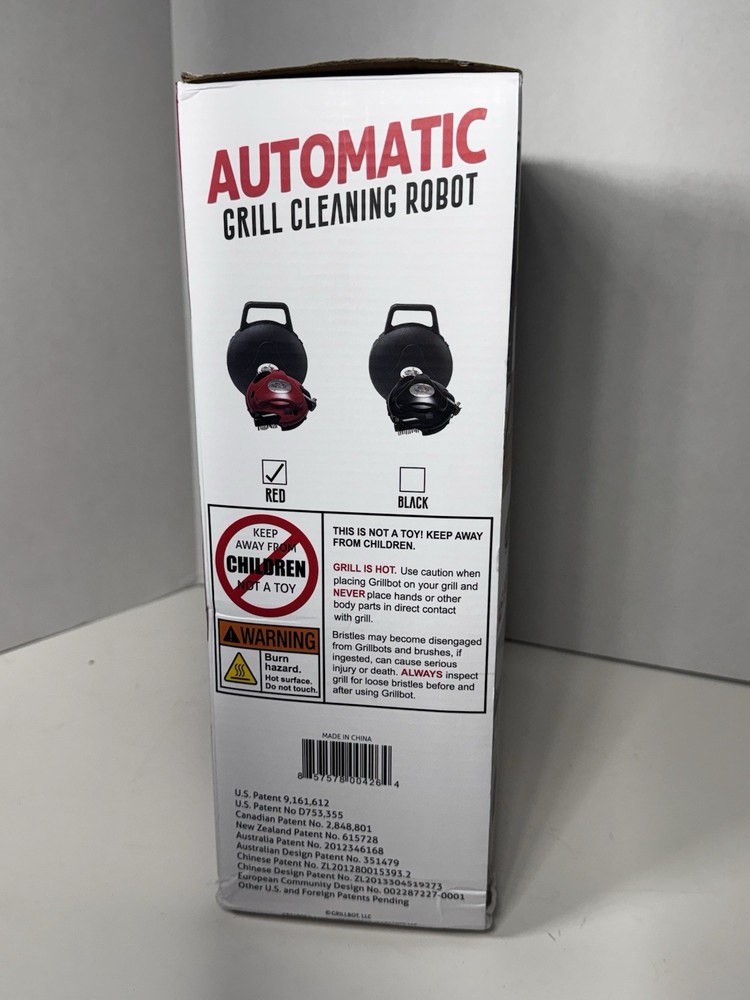Grillbot Automatic Grill Cleaner Robot with Nylon Brushes - New Open Box