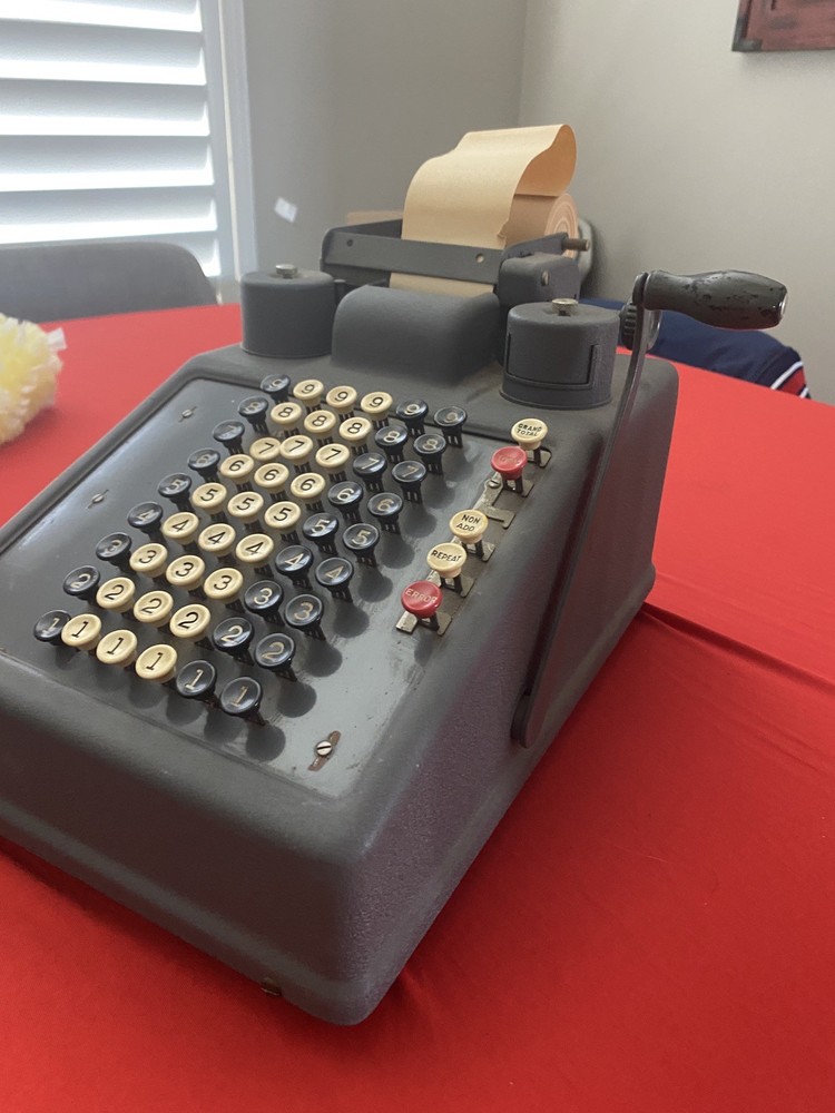 Vintage Burroughs adding machine , Collectible, Antique