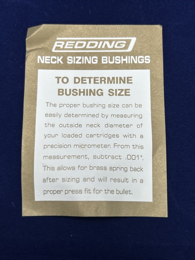 Redding Titanium Nitride Bushing .245 #76245