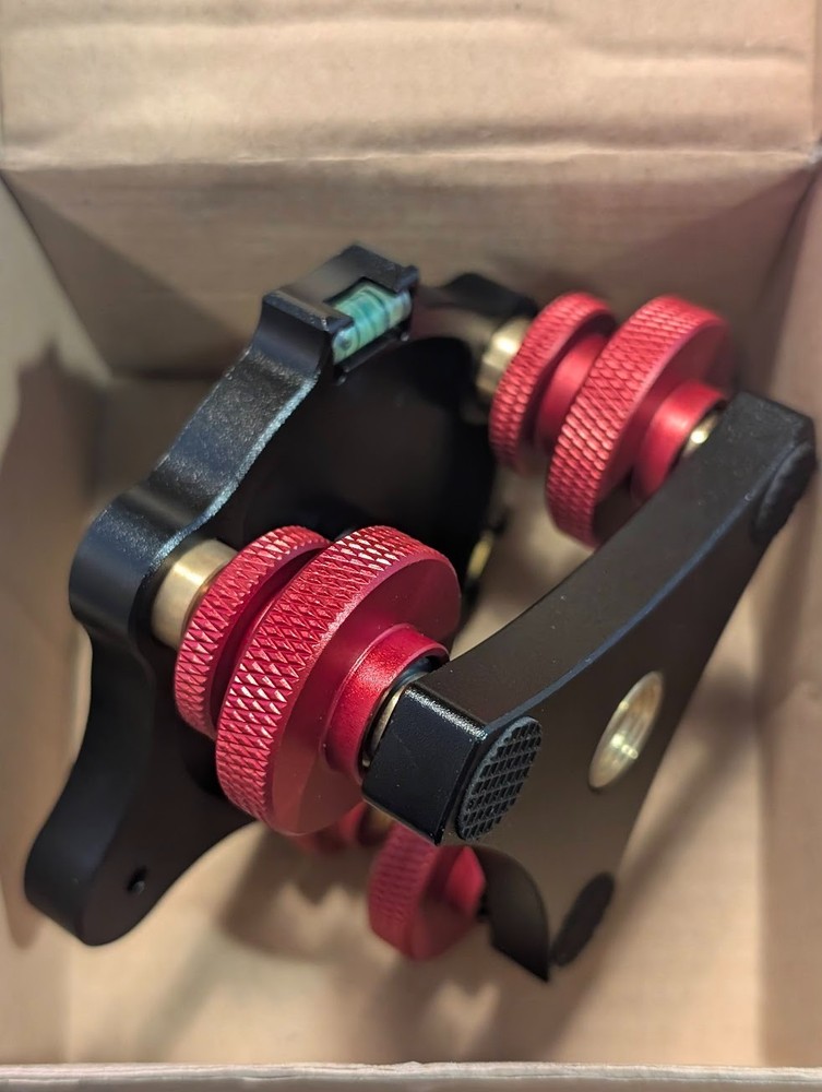 LP-64 Camera Tripod Head Leveling Base Triple-wheel Precision Leveler Adapter