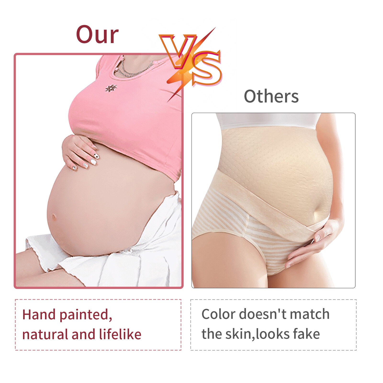 Silicone Pregnant Belly Real Fake Belly Artificial Pregnancy Belly 9 Months