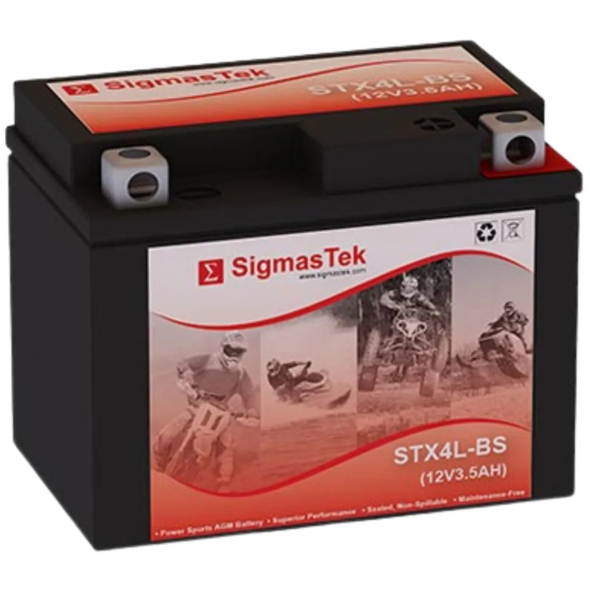 YTX4L-BS Maintenance-free ATV Quad Motorcycle Scooter Moped Battery - STX4L-BS