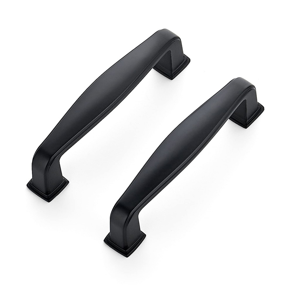 15 Pack Solid 3 Inch Cabinet Handles Matte Black Pulls for Kitchen Drawers, C...