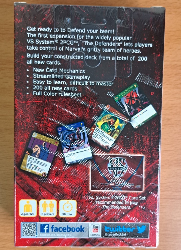 Marvel VS System 2PCG The Defenders New Sealed 2016 Upper Deck
