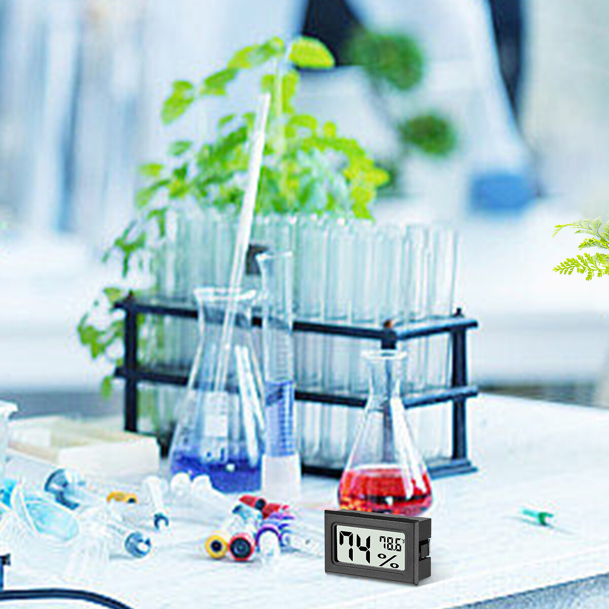 5PCS Digital LCD Indoor Temperature Humidity Meter Thermometer Hygrometer Tester