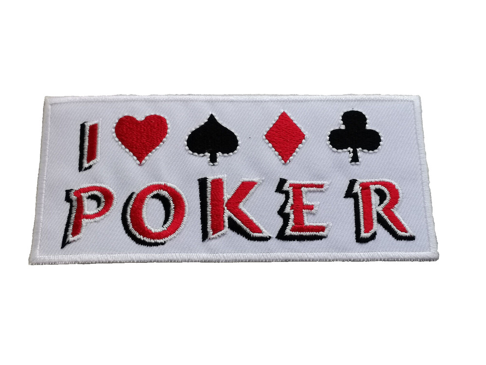 TOP patch poker cards patch iron on racing tuning player iron on