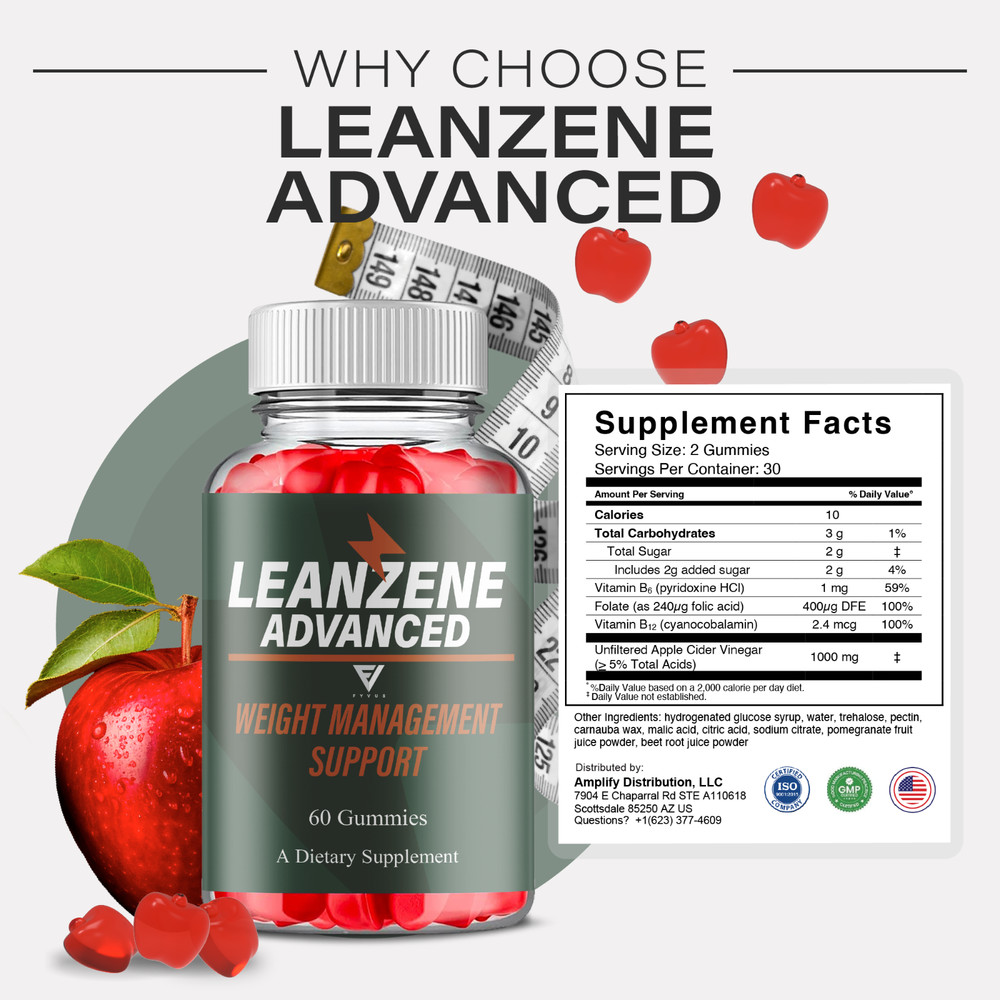(3 Pack) Leanzene Weight Management, Leanzene Advanced Formula (180 Gummies)