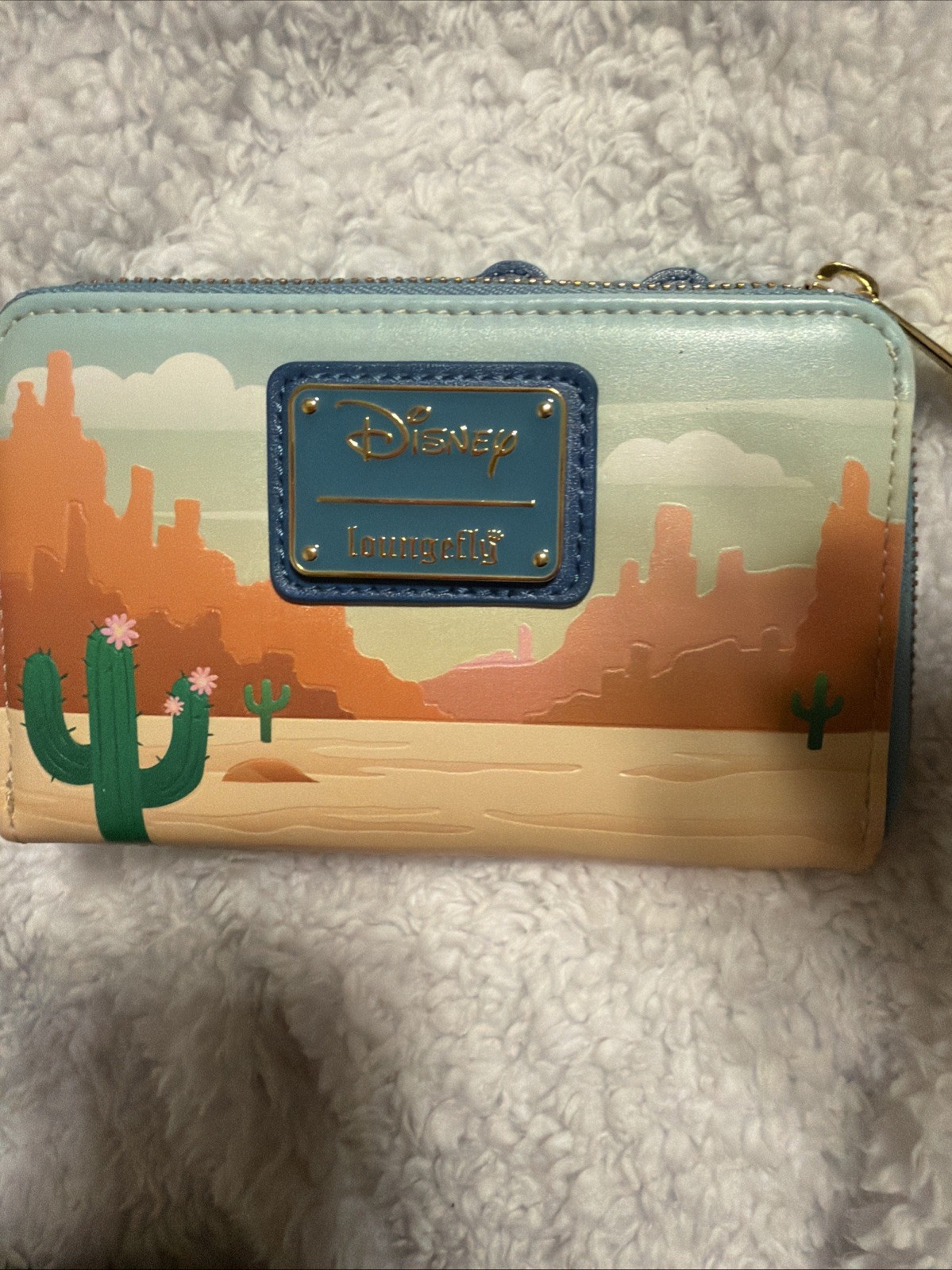 Loungefly Disney Western Mickey and Minnie Horse Ride Zip Around Wallet NEW