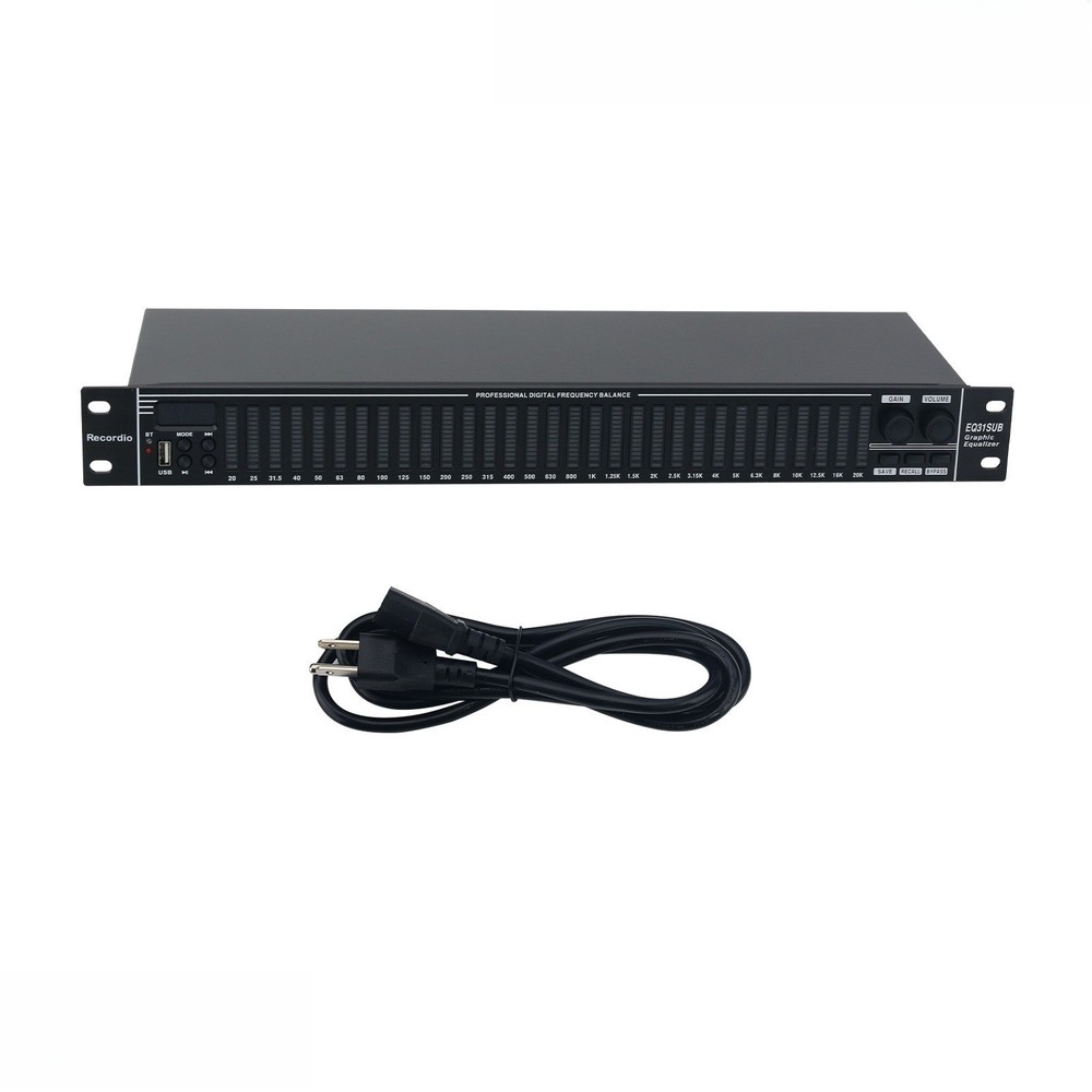 EQ31SUB Digital Equalizer 31-Stage Tuner Pro Stage Performance Noise Reduction