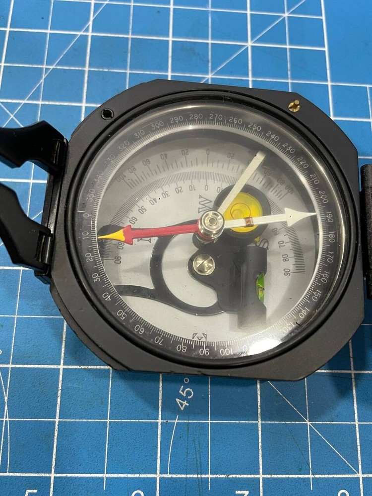 Lutz M2 ARTILLERY COMPASS w/ Leather Case