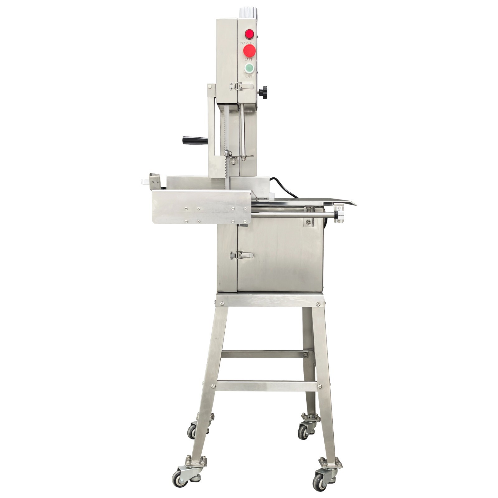 Electric Bone Saw Commercial Frozen Meat Cutter Stainless Steel Band Saw 110V