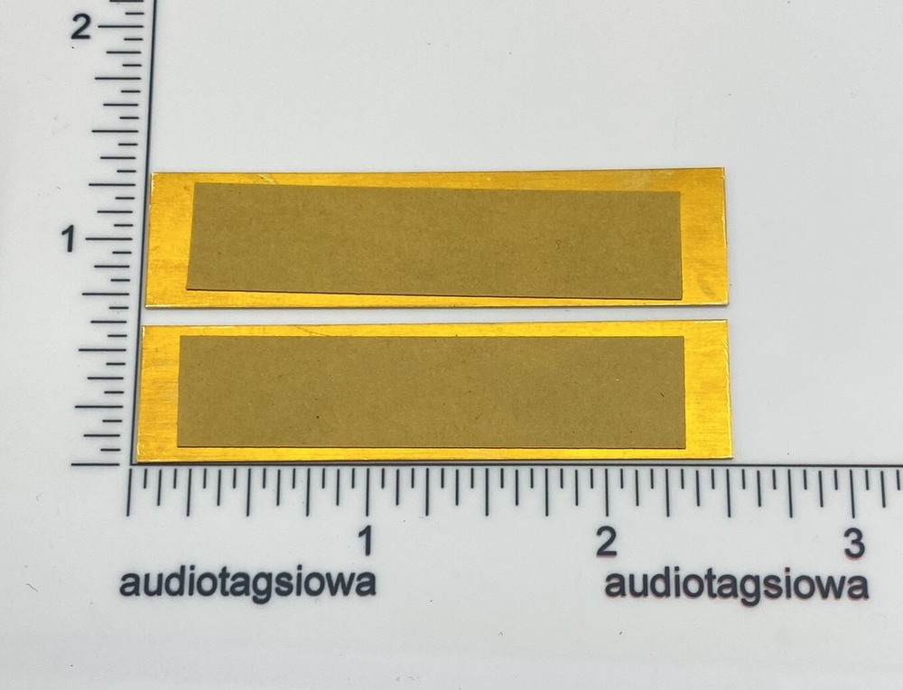 Allison One Speaker Badge Emblem Custom Engraved Solid BRASS Logo Pair