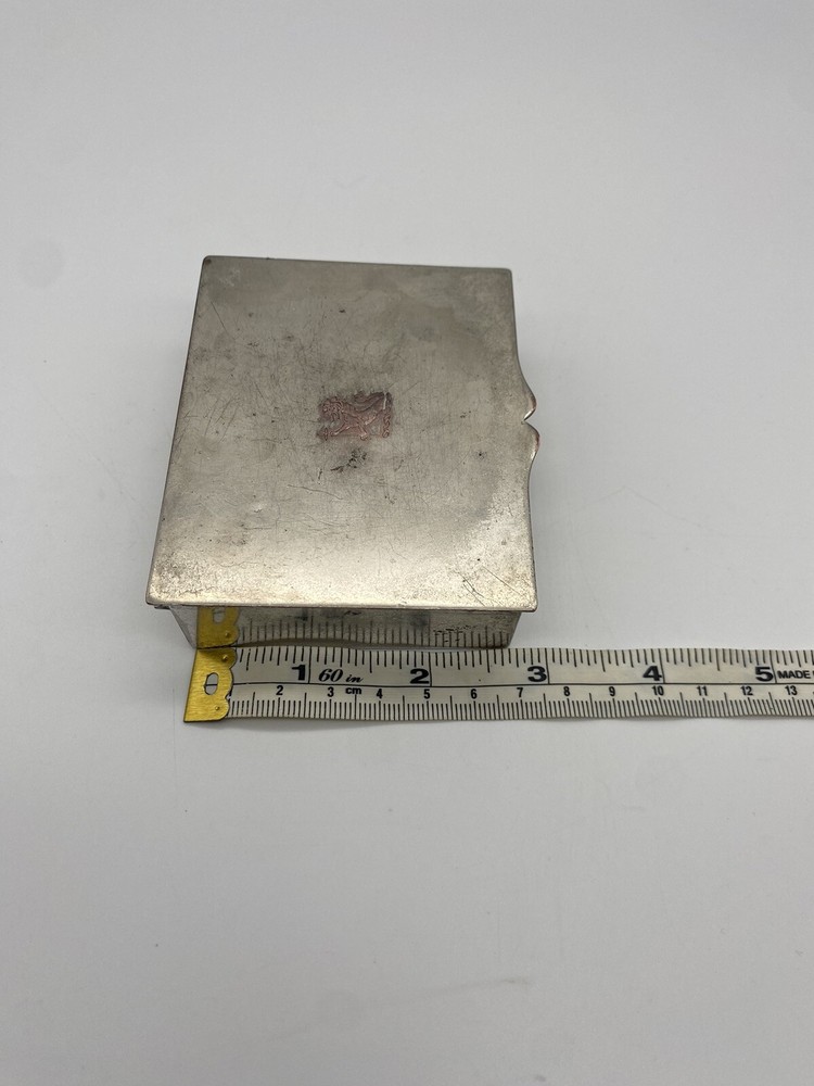 Vintage Cigarette Box Or Trinket Box Crescent Silverware MFG CO. INC.