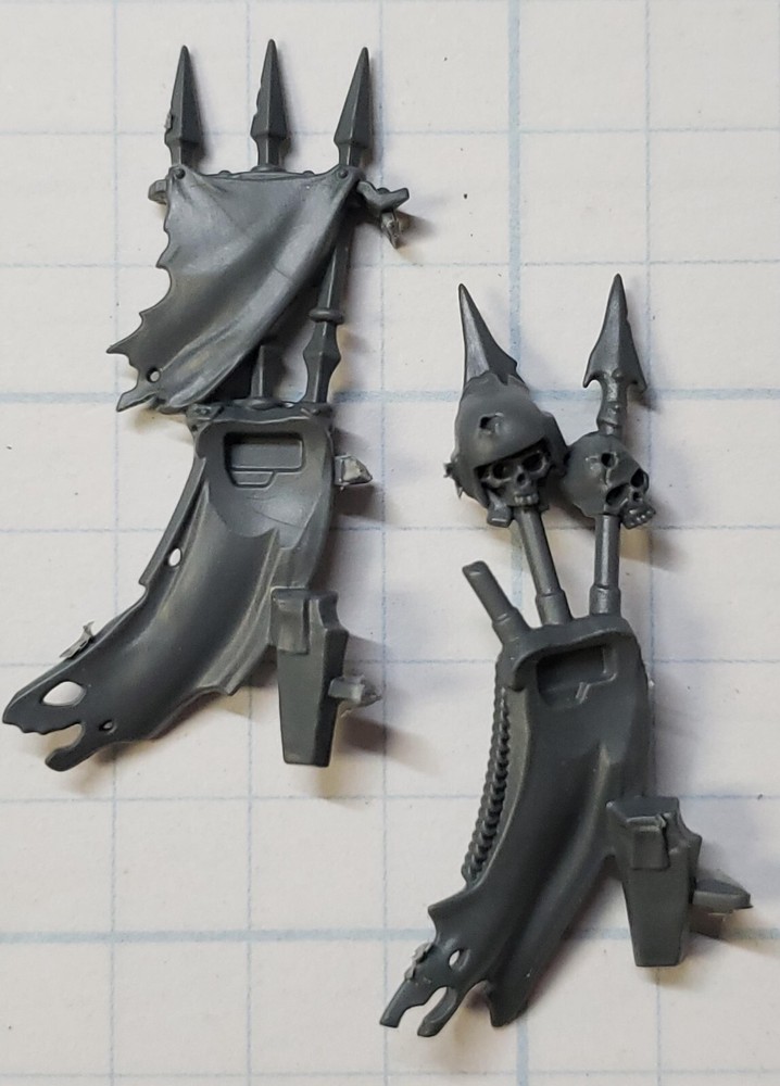 40k Kill Team Bits Blooded Traitor Guard Chieftain Profane Back Banner Set