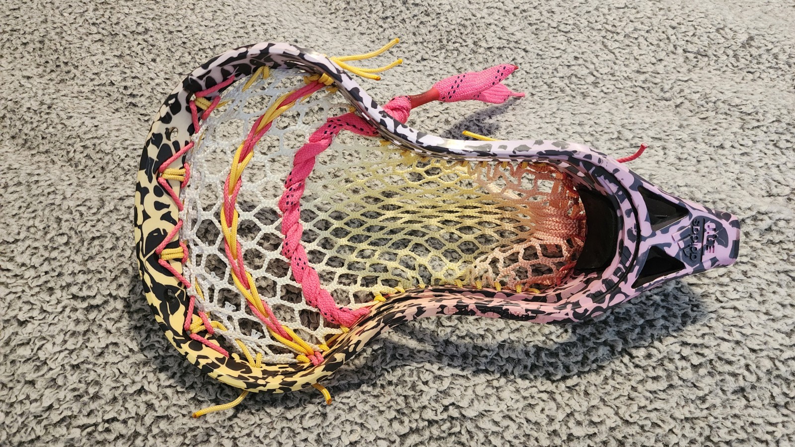 Custom Dyed and Strung STX Ultra Power - black - purple - white fade