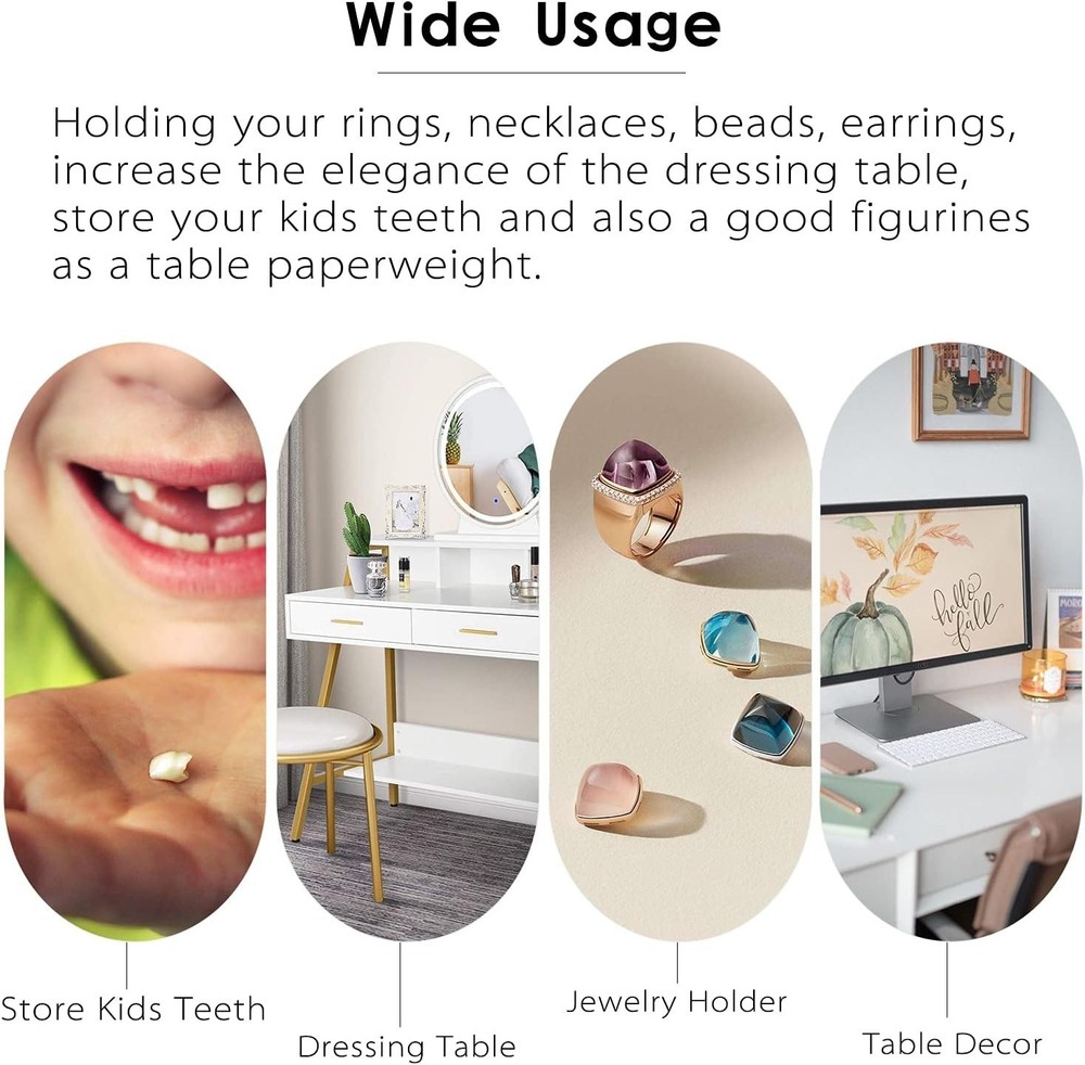 H&D Crystal Ring Holder Dish
