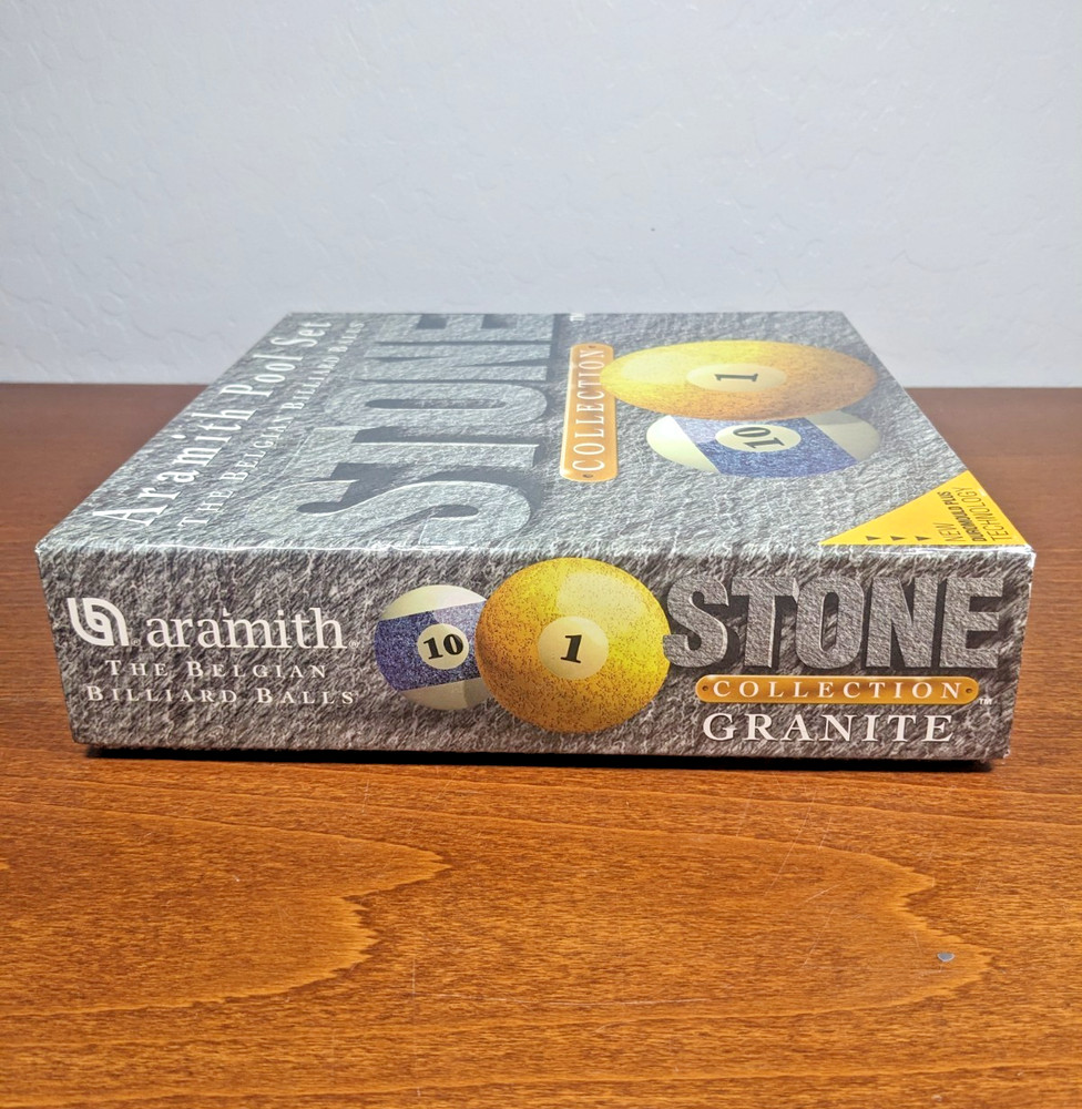 Aramith Pool Set Stone Collection Replacement BOX ONLY Belgian Billiard Ball