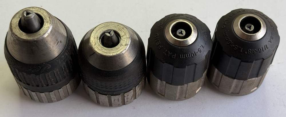 4 Jacobs Hand Tite Keyless Chucks Used