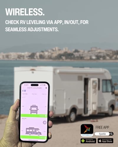 Wireless RV Leveling System, Bluetooth RV Leveler for Campers, RV Leveling