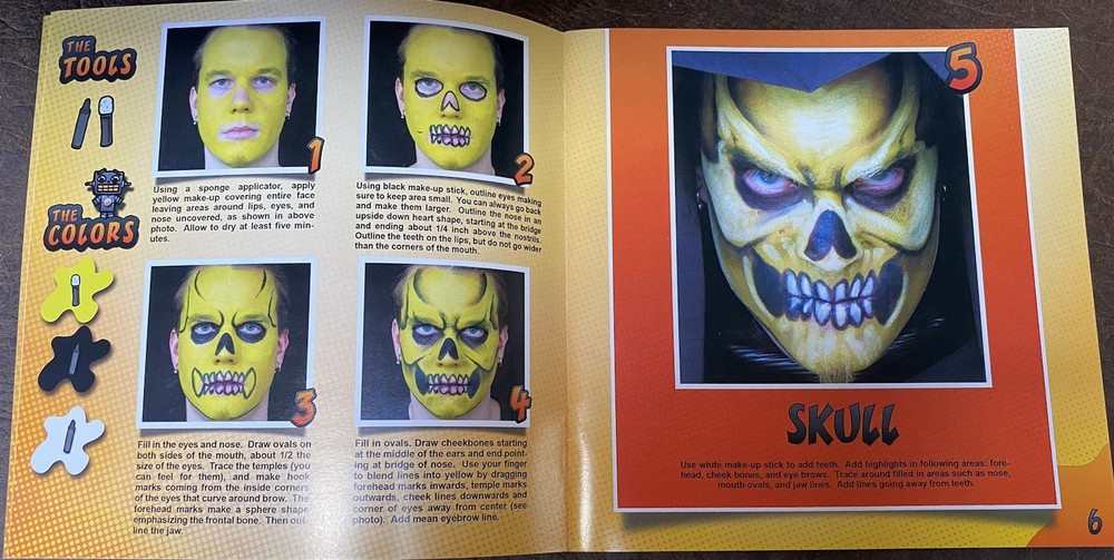 Wolfe Step By Step Monster Face Painting Book