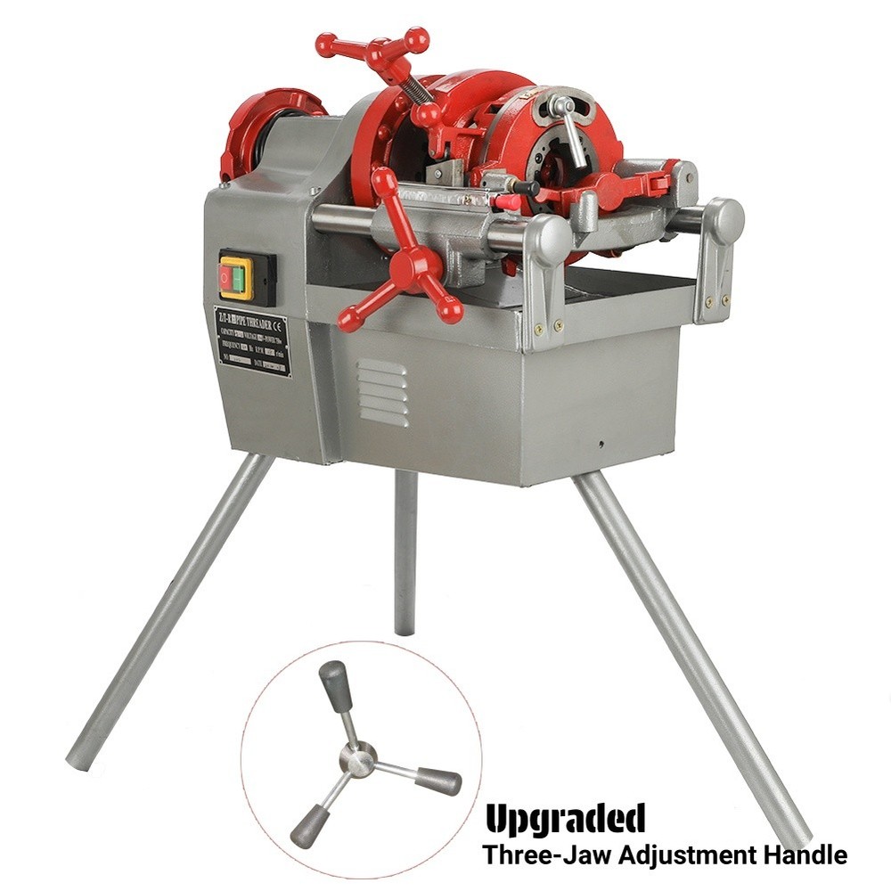 Electric Pipe Threader Machine (1/2" - 2") Threading Cutter, Deburrer Heavy Duty