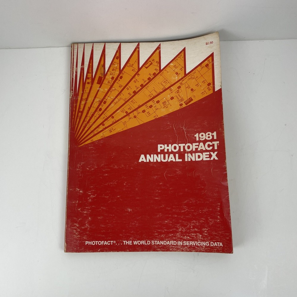 1981 Photofact Annual Index paperback book