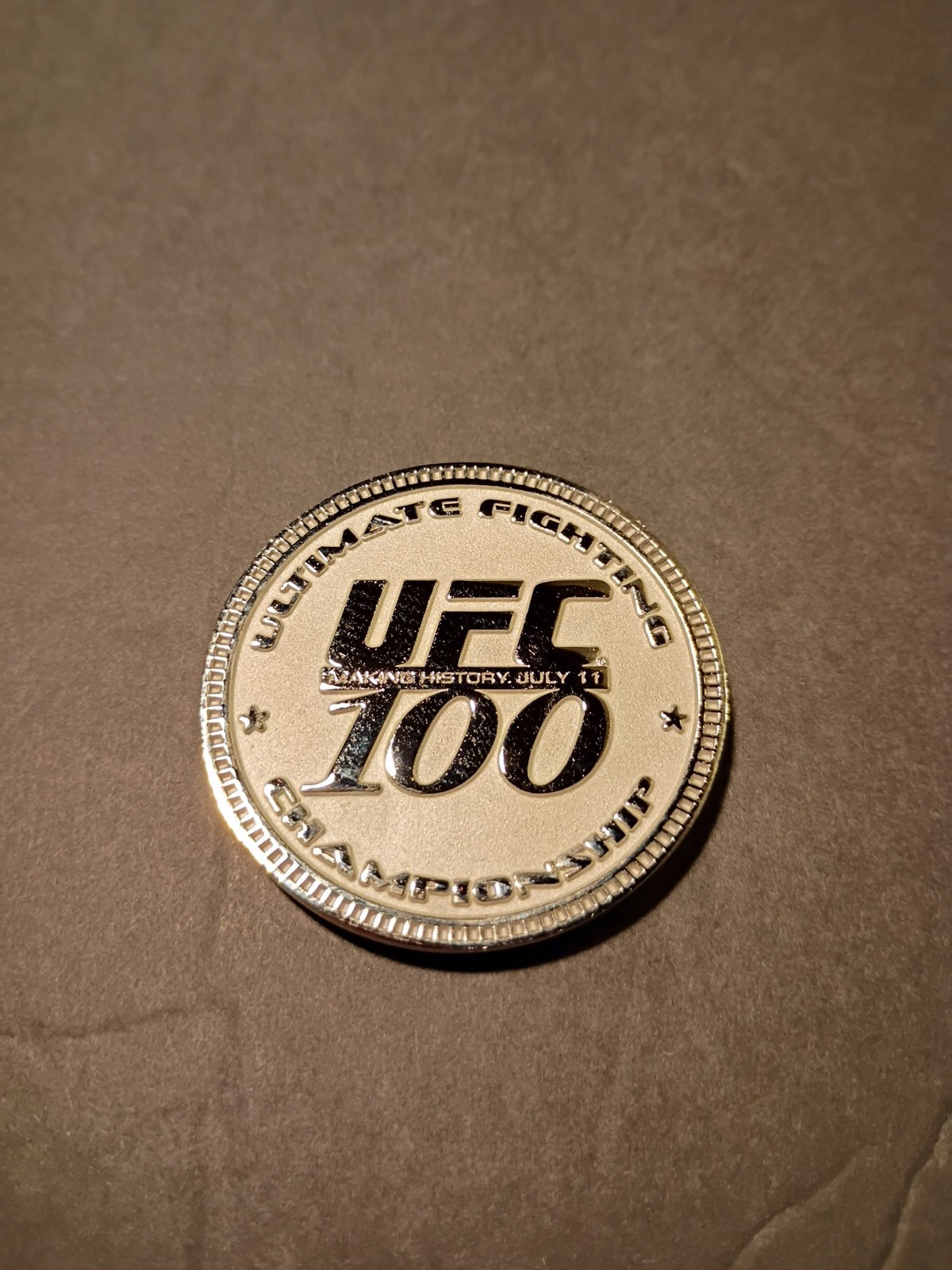 THIAGO ALVES UFC 100 July 11 2009 Commemorative Coin RARE MMA Topps