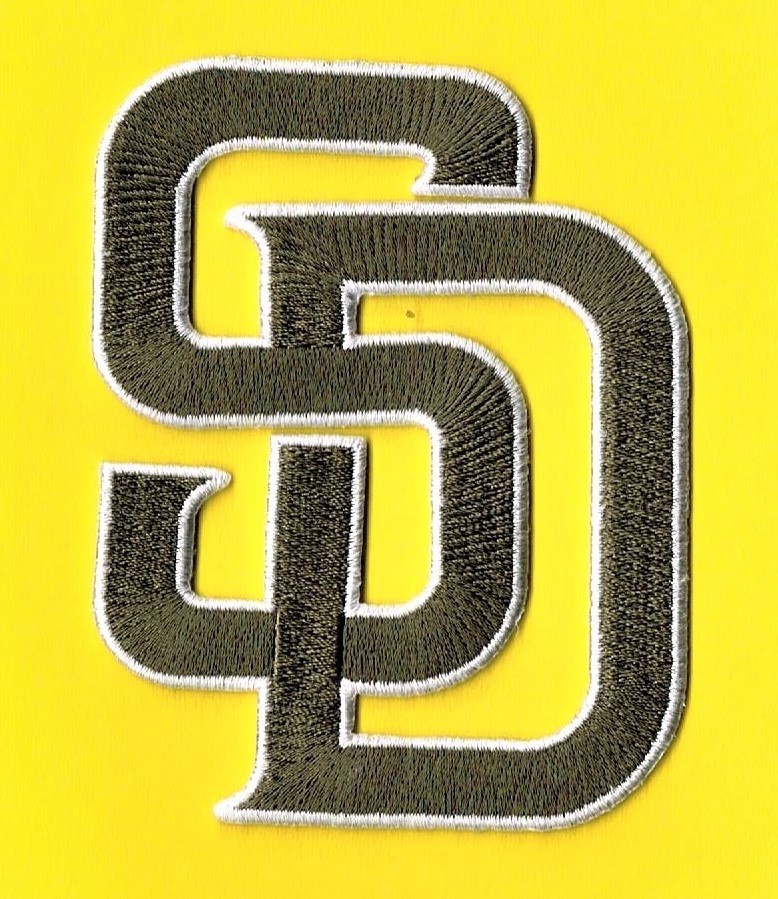 SAN DIEGO PADRES - INTERTWINED “SD” - EMBROIDERED MLB PATCH