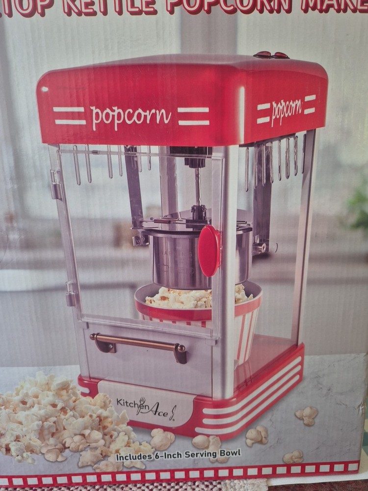 Kitchen Ace Tabletop Kettle Corn Maker New