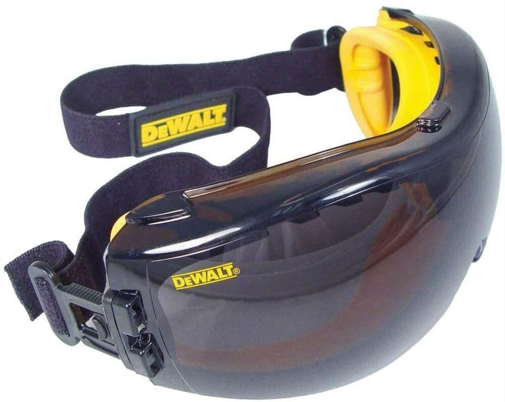 DeWalt CLEAR SMOKE ANTI FOG Protective Over Glasses Safety Goggles UV ANSI Z87+
