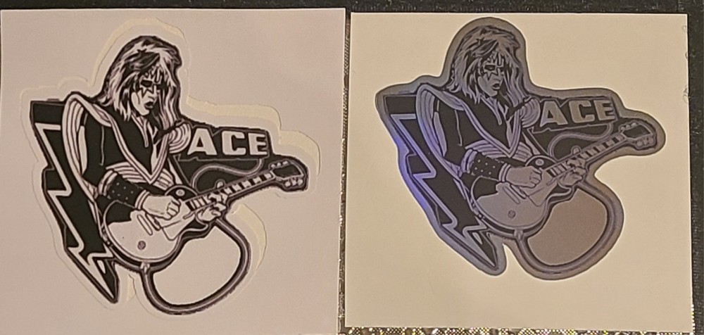 Space Ace Sticker Kiss Ace Frehley Guitarist Custom Logo Cut Decal 3 Inch X 2