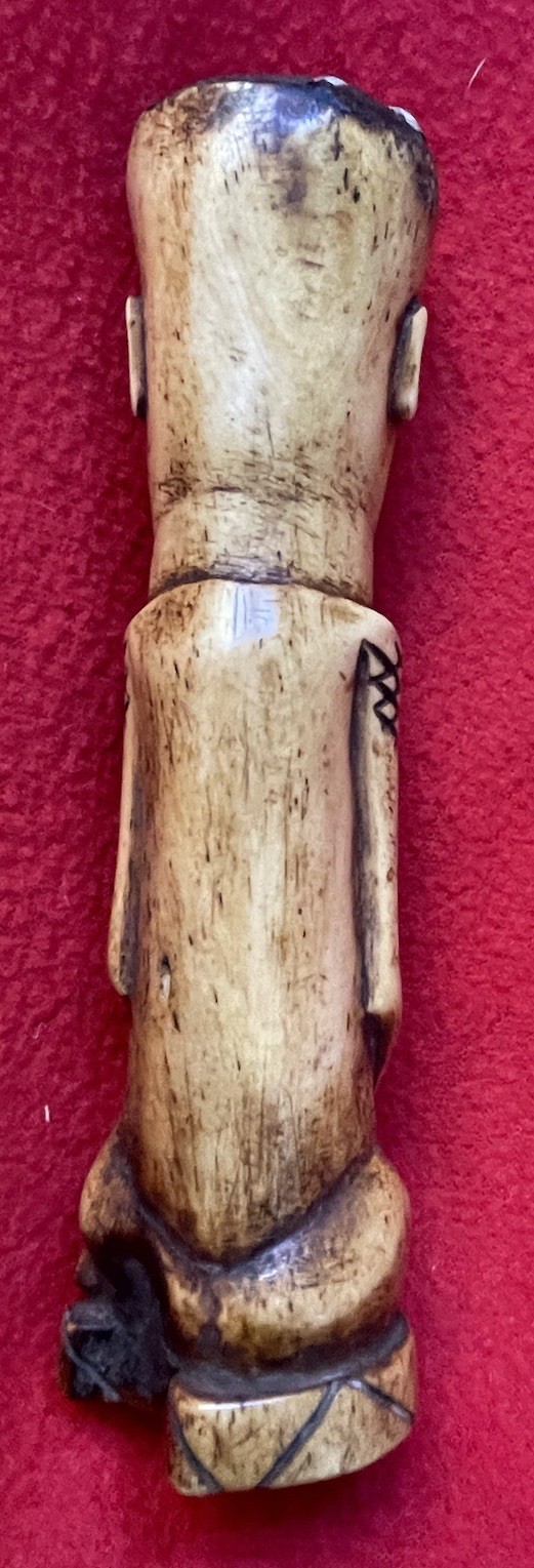 Warega Tribe Powerful Carved Leg Bone Elder Spirit Fetish ~ Congo ~ Africa