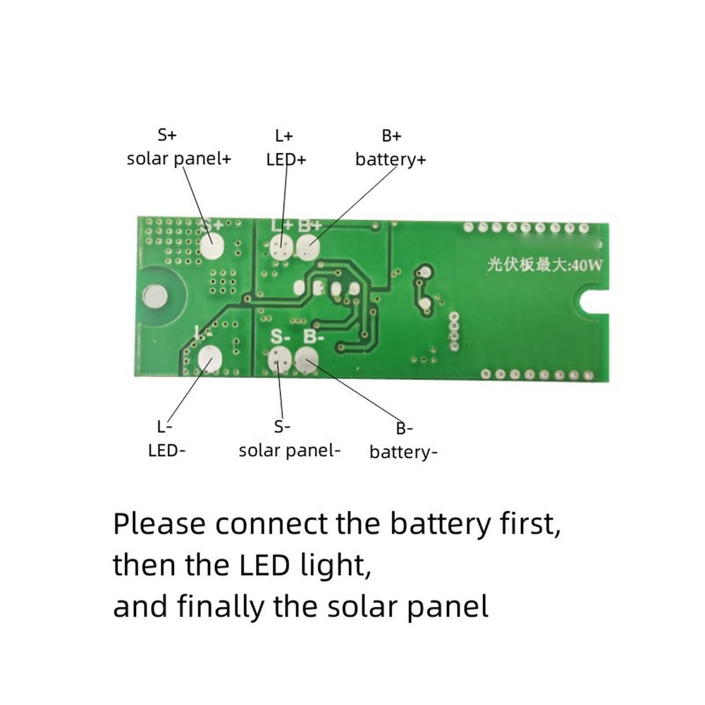 Solar Light Circuit Board Remote Control Human Body Sensing LED Control Module