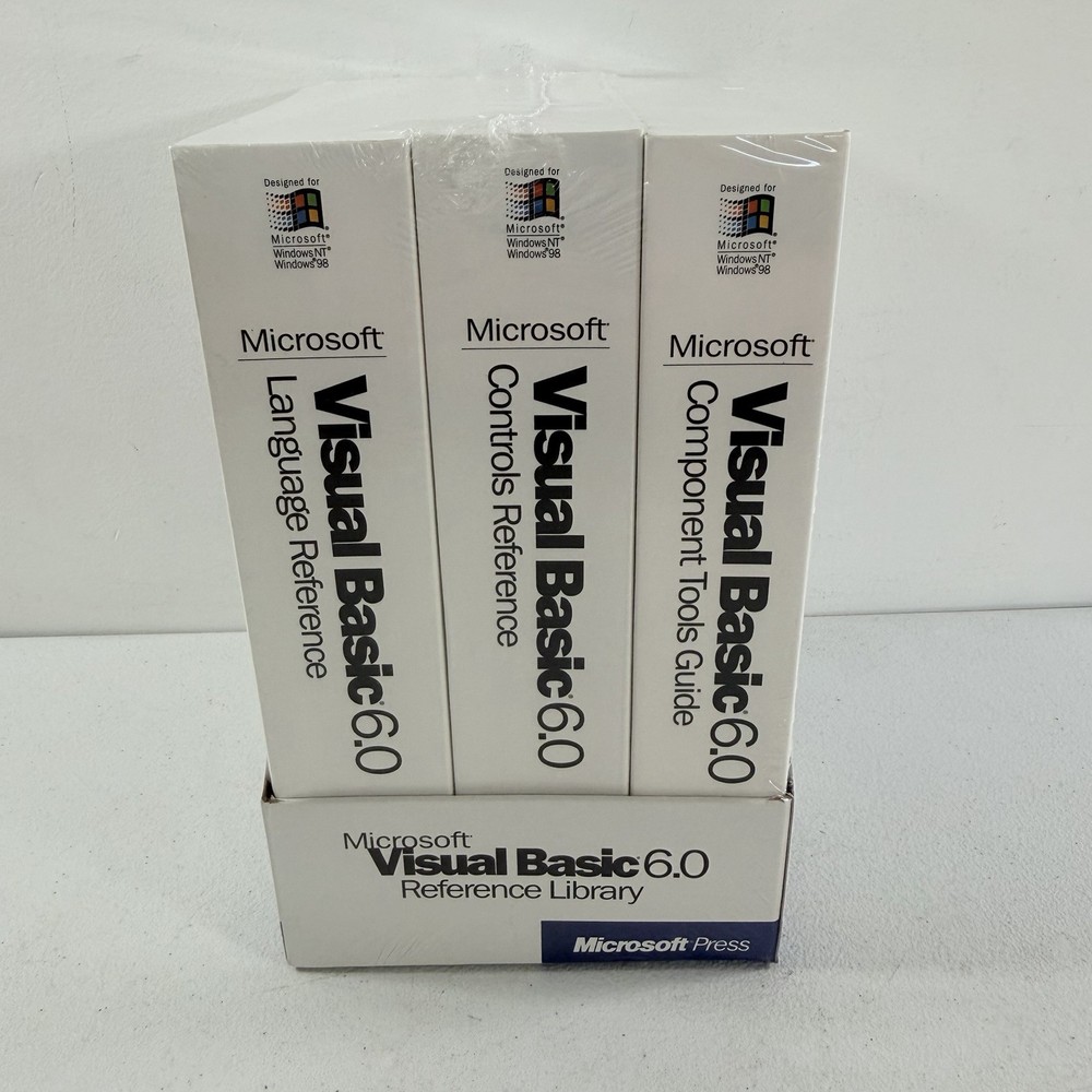Microsoft Visual Basic 6.0 Reference Library 1998 Microsoft Press 3 Book Set
