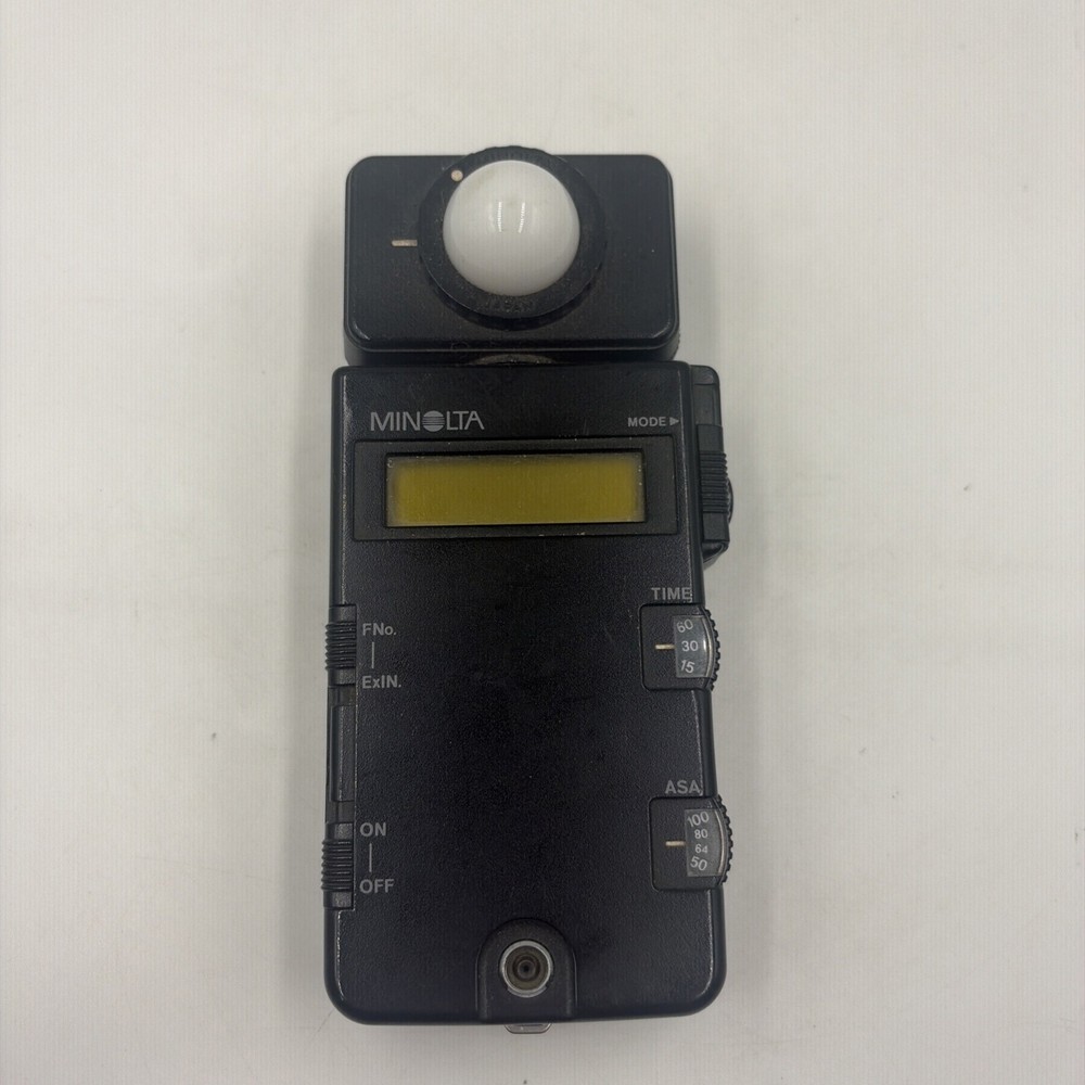 Minolta Flash Meter III with Spherical Diffuser (Ambient/Flash) Tested From USA