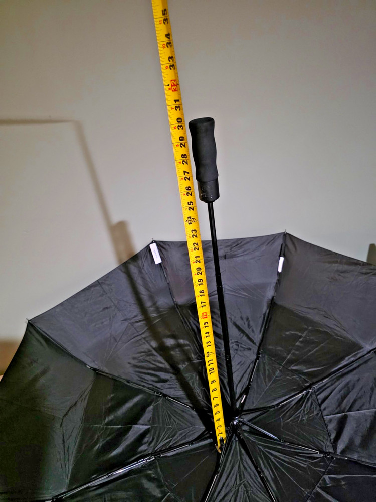 ShedRain VORTEX Auto Open Auto Close 47" Compact Umbrella Black
