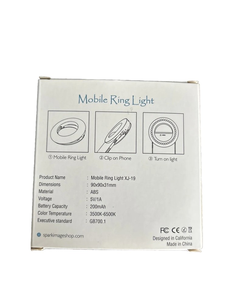 Sparklmage Mobile Selfie Ring Light