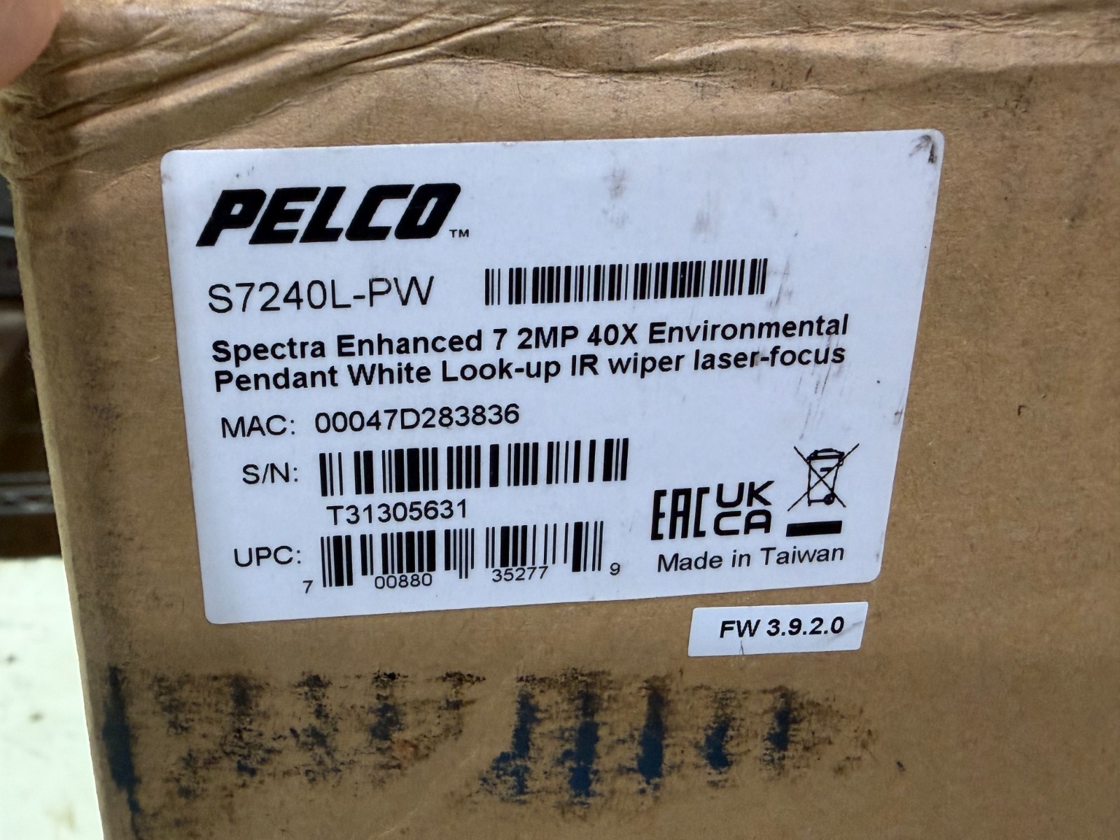 NEW PELCO S7240L-PW SPECTRA ENHANCED 7 2MP 40X SECURITY CAMERA