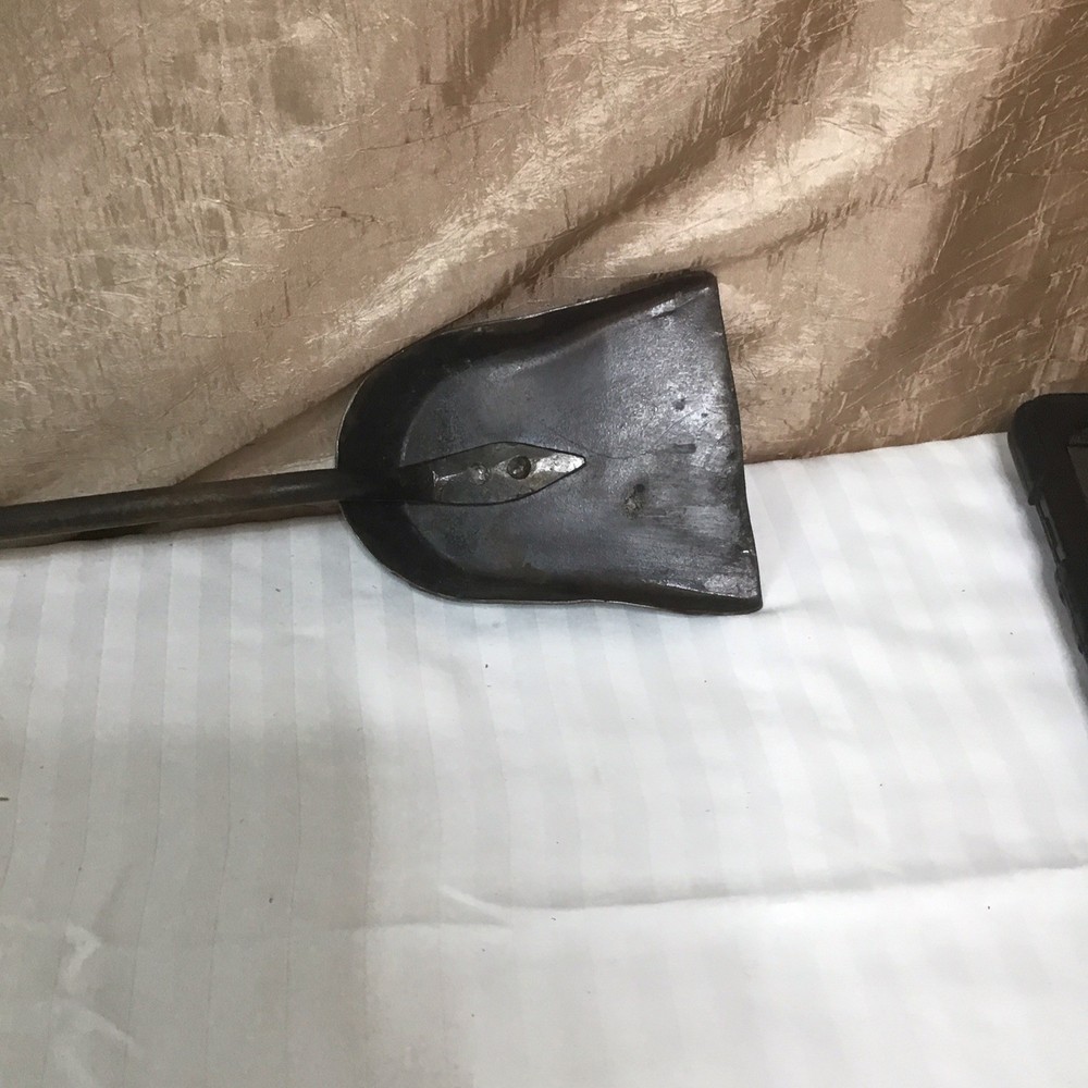 Fire place tool set, three piece with stand hand forged