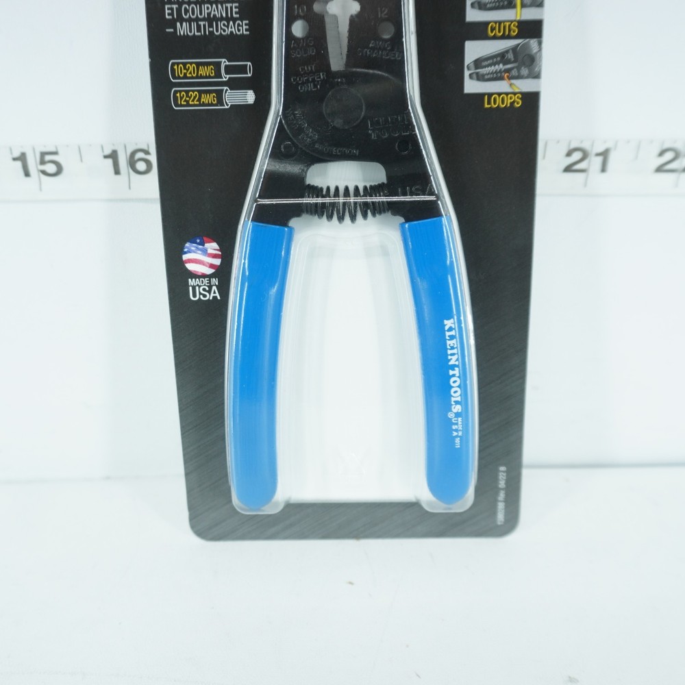 NEW - KLEIN TOOLS 1011 WIRE STRIPPER/CUTTER 10-20 SOLID, 12-22 AWG STRANDED