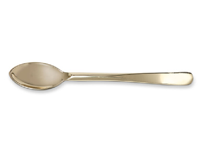 TAG Lustrous Appetizer Spoon, Gold (G17155)