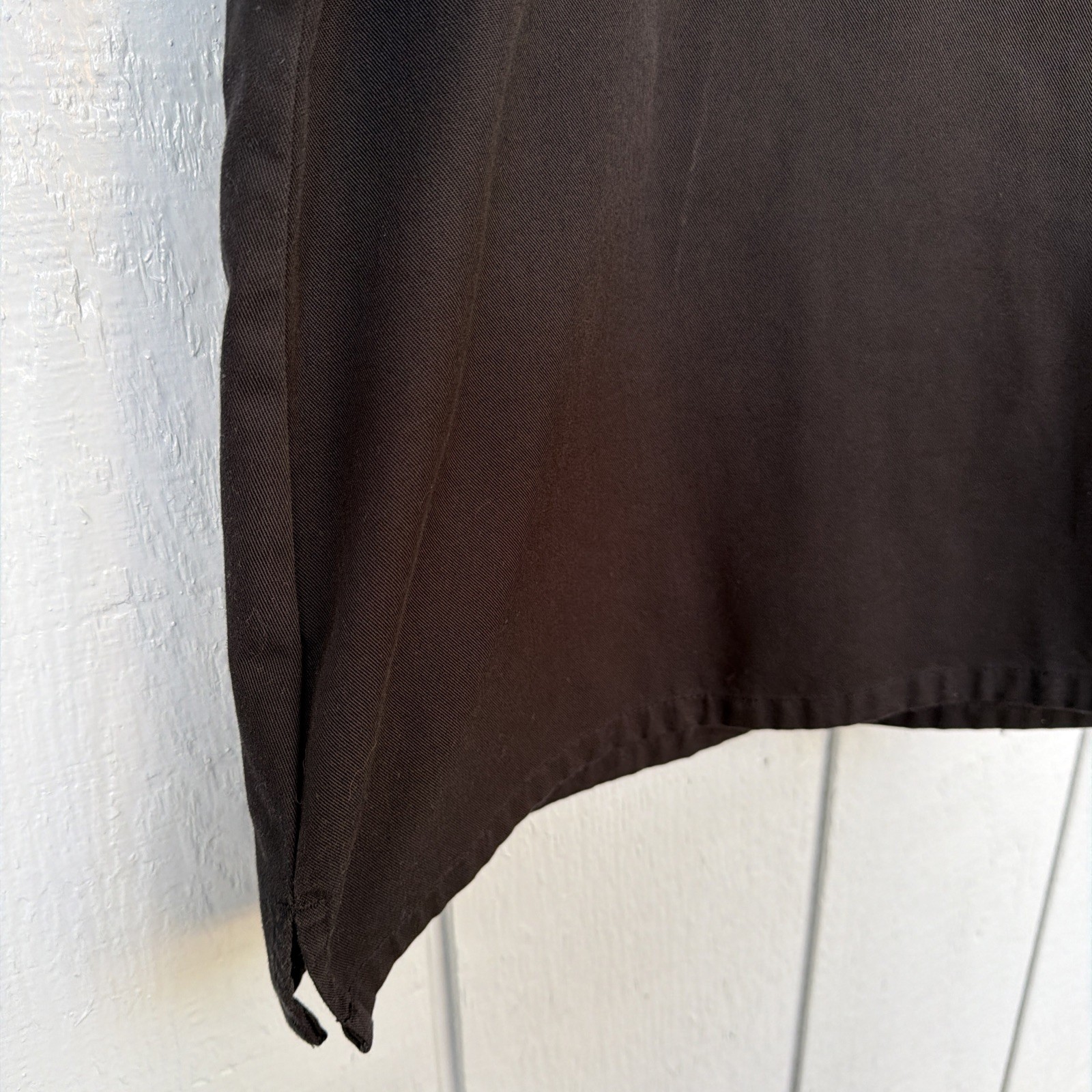 Men's Chef Coat Chefwear Jacket 3X Short Sleeve Black Button Pockets