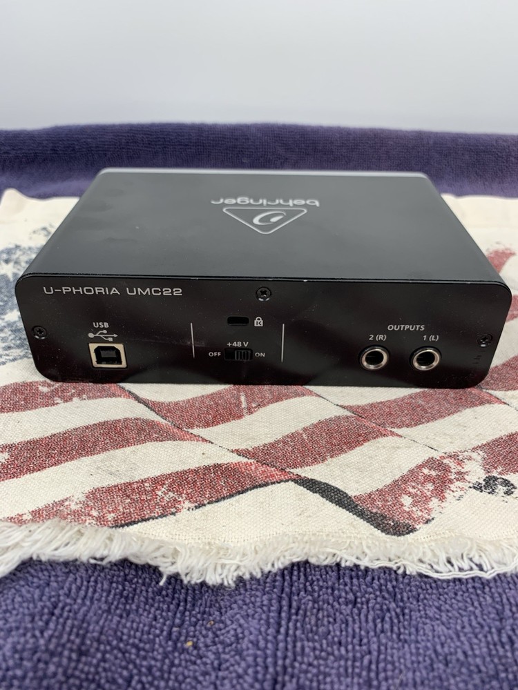 Behringer U-PHORIA UMC22 USB Audio Interface ONLY UnTested SEE PHOTOS