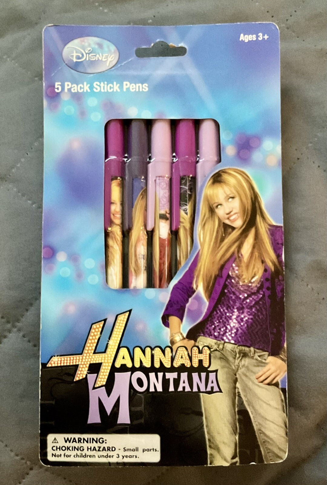 Disney’s HANNAH MONTANA 5 Pack Stick Pens NATIONAL DESIGN #7700D l👀k