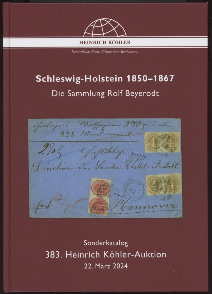Schleswig-Holstein Germany  Specialized Auction Catalog Kohler 2024