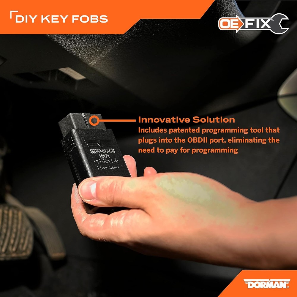 99161 Keyless Entry Remote 3 Button Compatible with Select Black