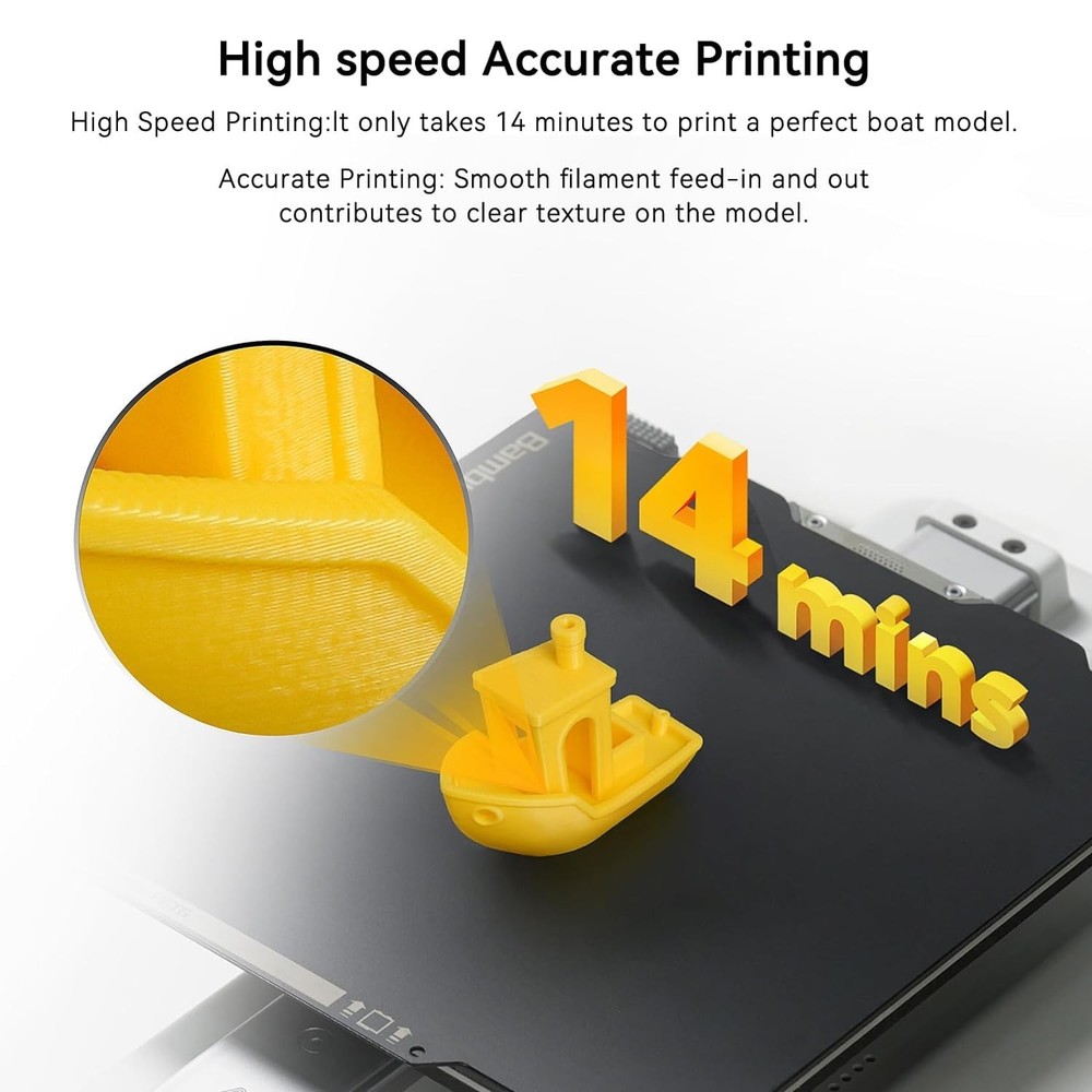 3D Printer Hotend for Bambu Lab A1 Mini 0.2mm a1 Extrusion Head, Removable Harde