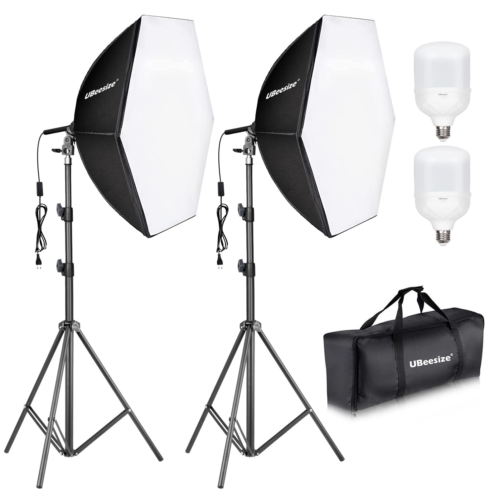 Softbox Photography Lighting Kit, 30"X30" Professional Softbox Lighting Kit w...