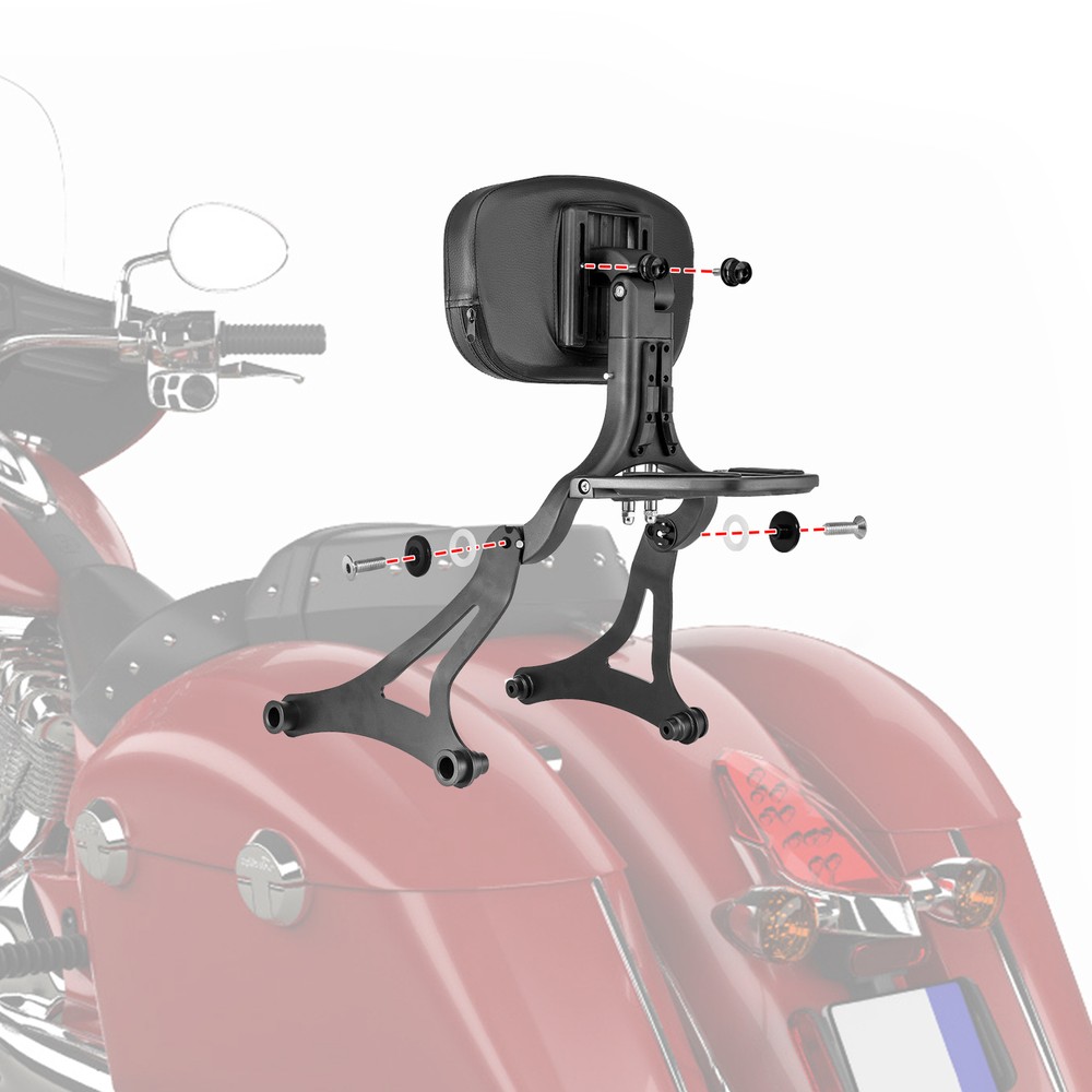Multi-Purpose Driver Backrest For Indian Chieftain Challenger Springfield 2014+